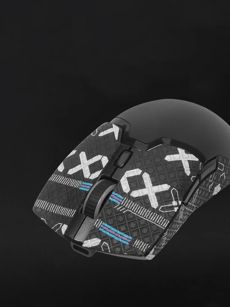 Printed Suede Full / Half Mice Sticker Anti-Slip Mouse Sticker for DELUX M800 gaming mouse