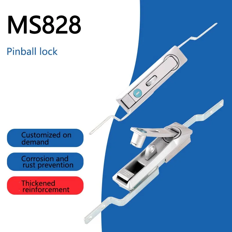MS828 Industrial Cabinet Key Unlock Control Switch Anti-Theft Switch Cabinet Door Pull Rod Lock Core Distribution Box Lock