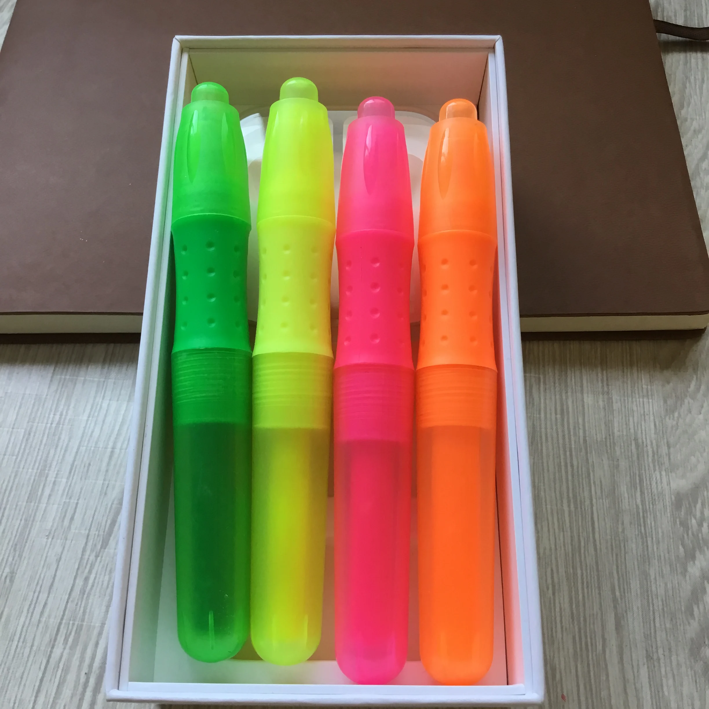 Hot sale highlighter marker pen with blister card 4pcs highlighter  marker pen