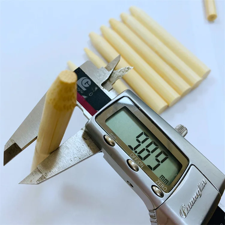 Directly Manufactured Customizable Logo Bamboo Pusher Sticks round Rolling BBQ Cleaning Tools with Bag Packaging for Tobacco Use