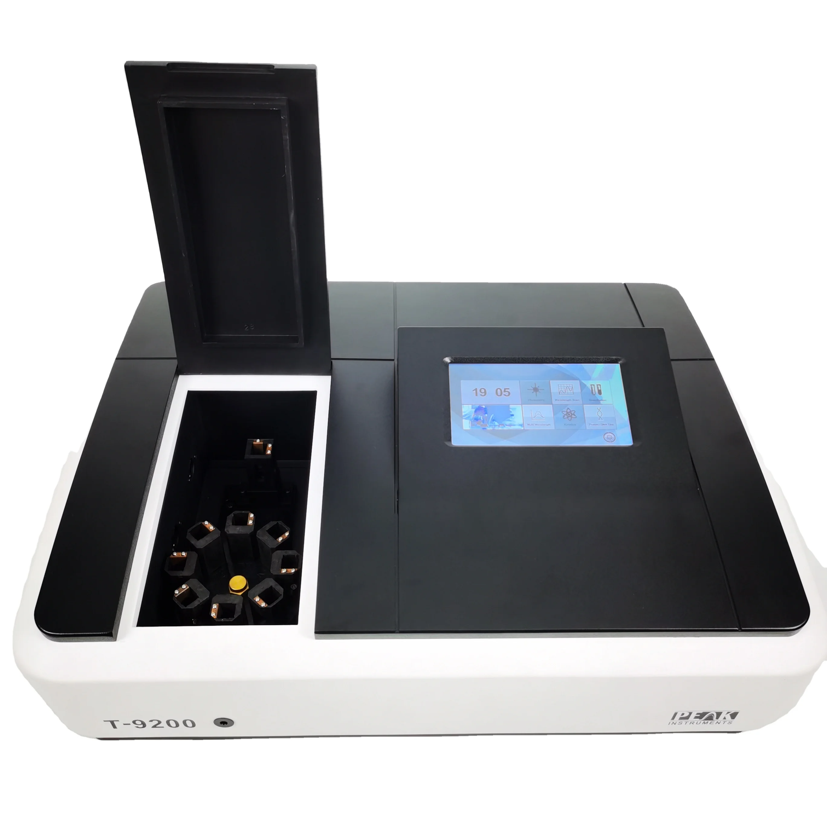 7 inch color LCD touch screen double beam uv visible 1nm slit bandwidth T9200S scanning spectrophotometer