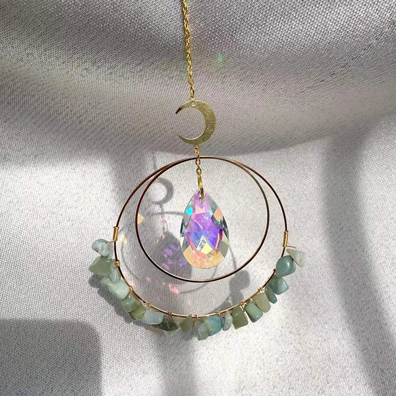 Wholesale High Quality Natural Crystal Sun Catcher Catchers Hanging Suncatche