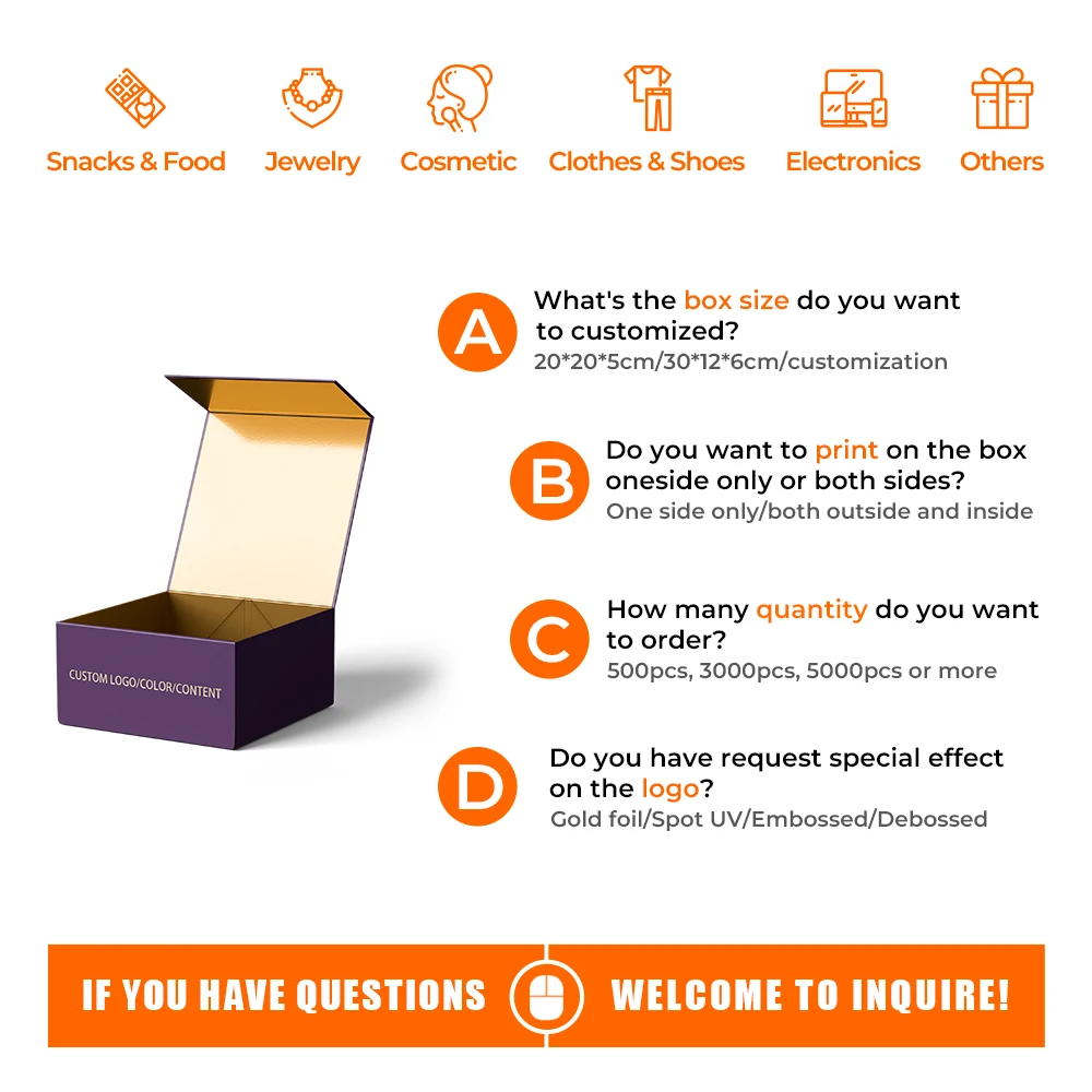 Custom Logo Recyclable Luxury Cardboard White Magnetic Gift Beauty Products Skincare Cosmetics Packaging Box