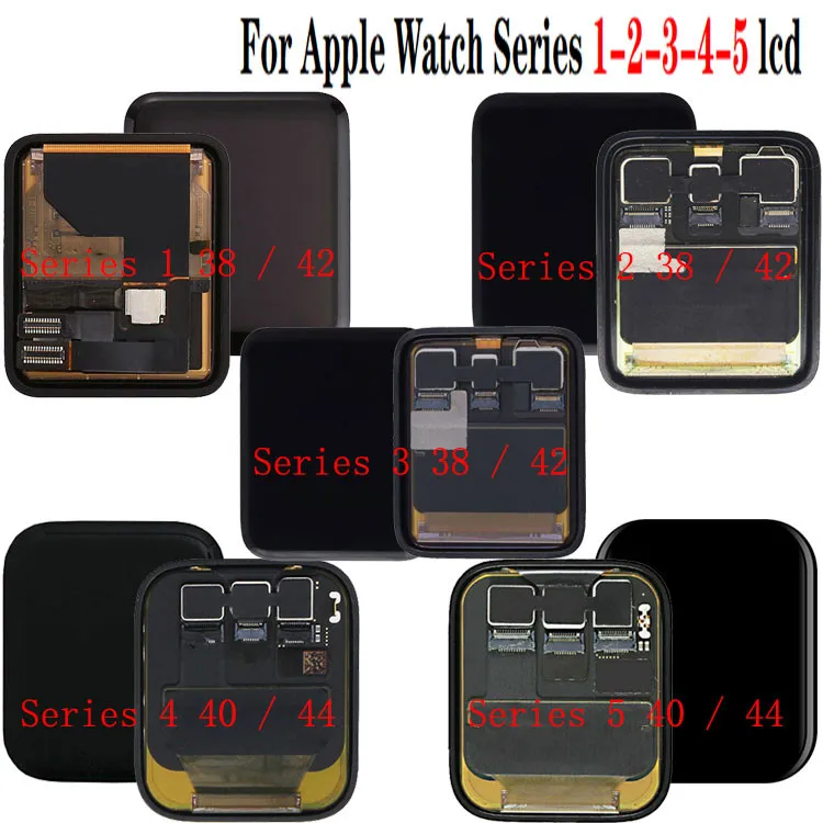 
Wholesale Original For iWatch Series 1 2 3 4 5 38mm 40mm 42mm 44mm Touch screen For Apple watch S1 S2 S3 S4 S5 LCD display 