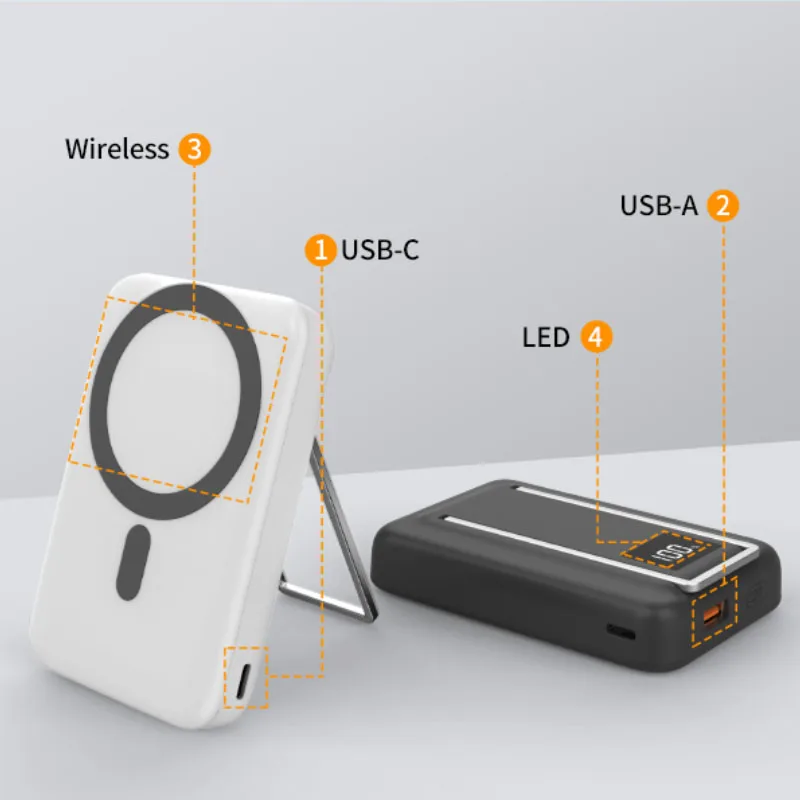 EZ20 10000 мАч портативный большой емкости 50000 PowerBank светодиодный цифровой DisplayPower Bank Быстрая зарядка