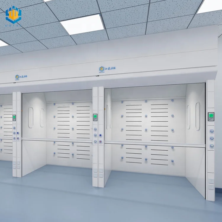 Chinese lab furniture fumehood acid resistant walk in fume hood