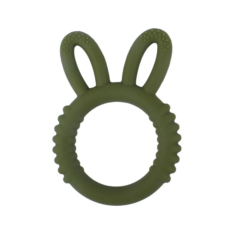 New Baby Teether Cartoons Animal Rabbit Chewing Accessories Diy Jewelry Pacifier Clip Teething Toy