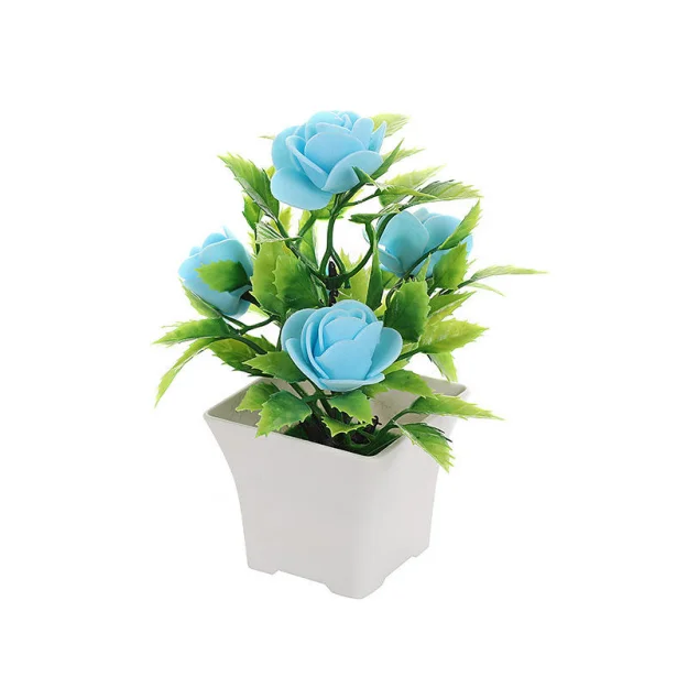 Professional Supply  Silk Rose Flowers Rose Silk Flower Bunch Bonsai Tree Real Plant