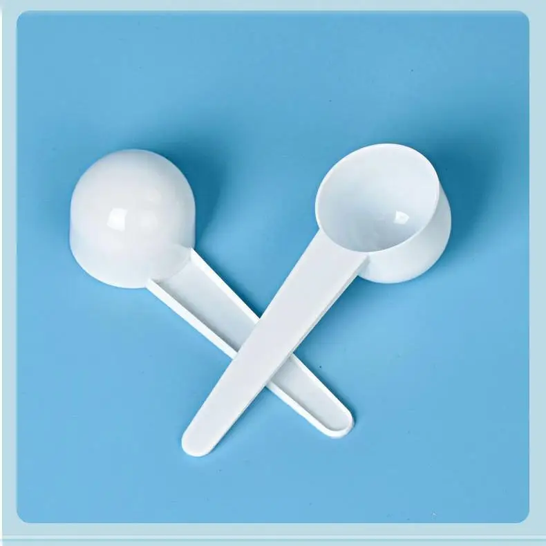 Bambus 10g Plastic Measuring Scoop Measuring Powder Measuring Spoon Customizable Plastic Square Chocolate Spoon White Size 45cm