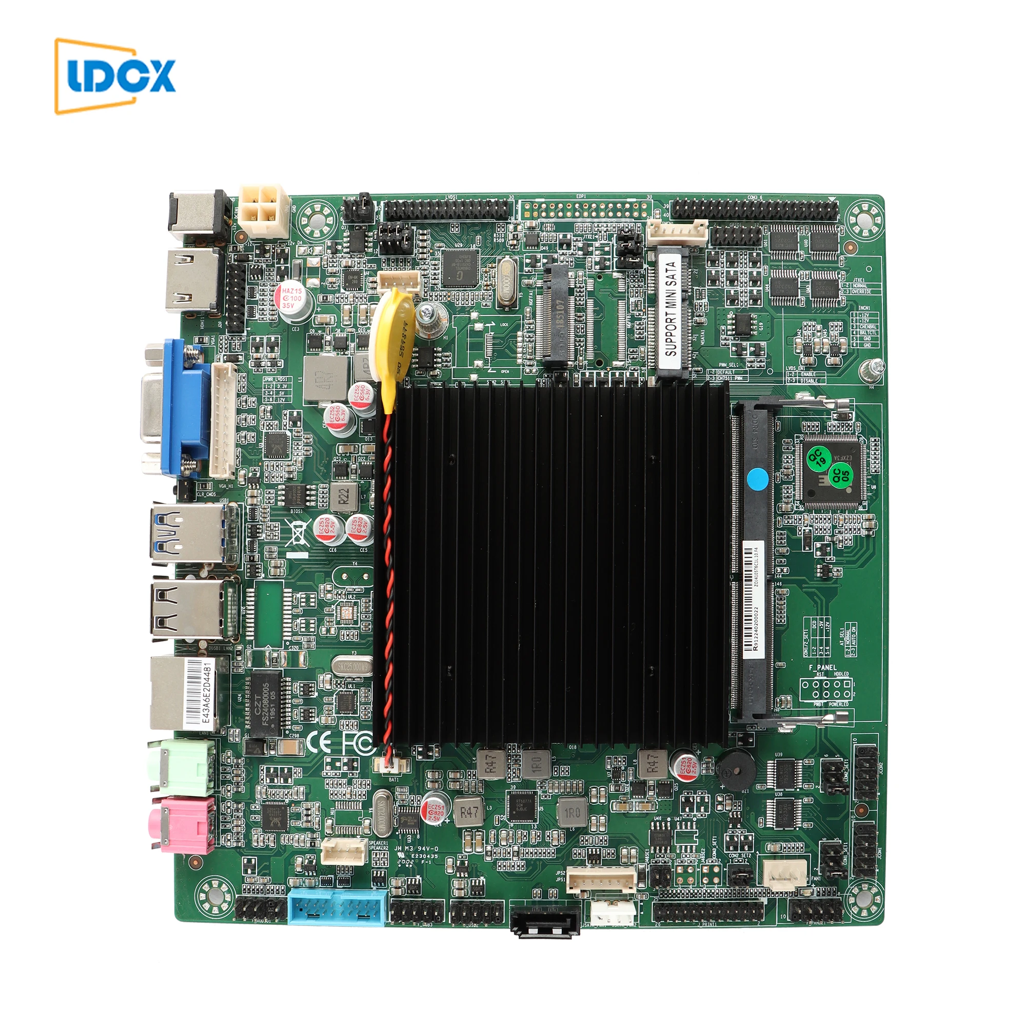 LDCX J4105 quad core, no fan 4K display Mini ITX computer motherboard