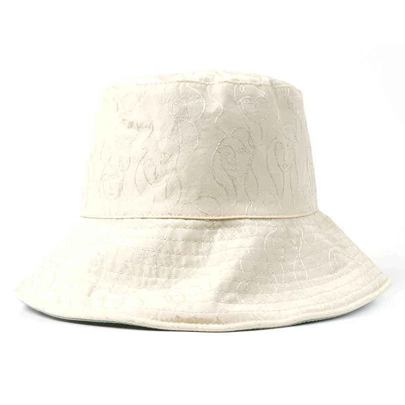 
jacquard reversible bucket hat polyester bucket hat 