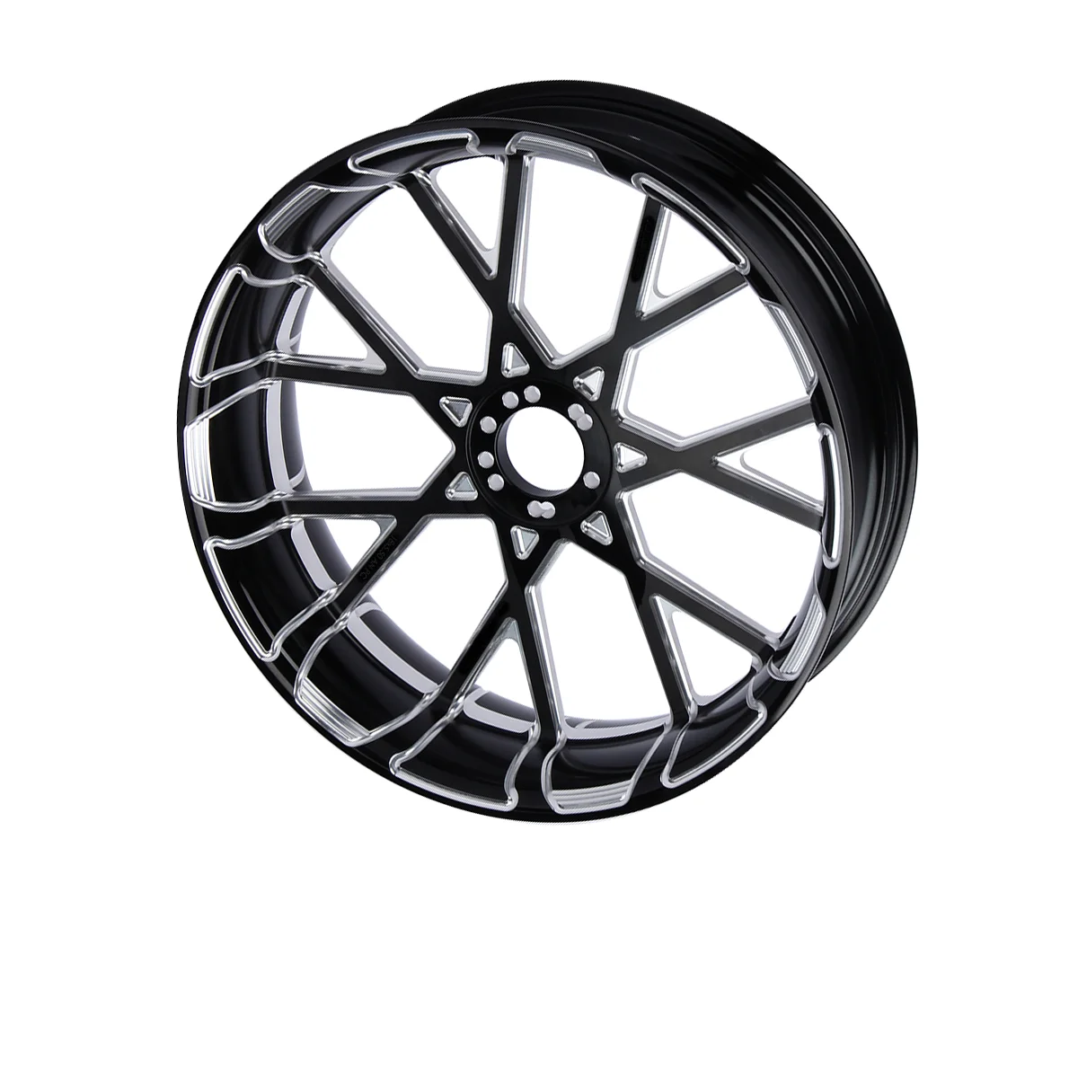 motorcycle retrofit forged aluminum rims with 23-inch hub