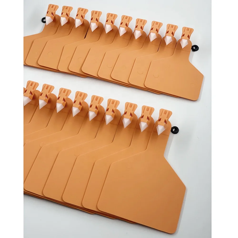 CMRFID customized blank z type one-piece FDX uhf rfid cattle cow sheep tags square electronic Animal Id ear tags for cattle