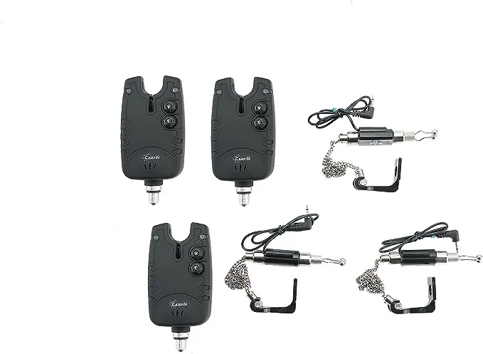 CarpOn Wireless Bite Indicator Set for Carp Fishing Featuring LED Alarms and Indicators
