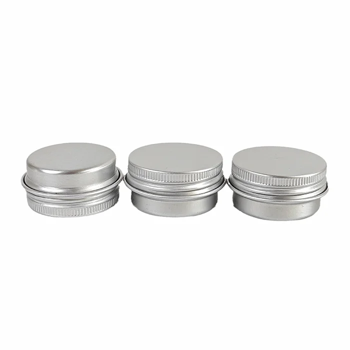 10ml 15ml 25ml 30ml 50ml 60ml 80ml 100ml aluminium jar 50g ointment container 50 ml flat aluminium tin