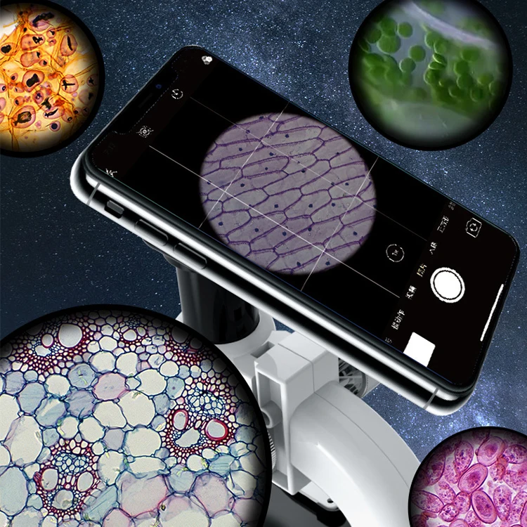 STEM Science Experiment Microscope  Kit Lab 200X 600X 1200X School Science Educational Toy Refined Biological Microscope For Kid