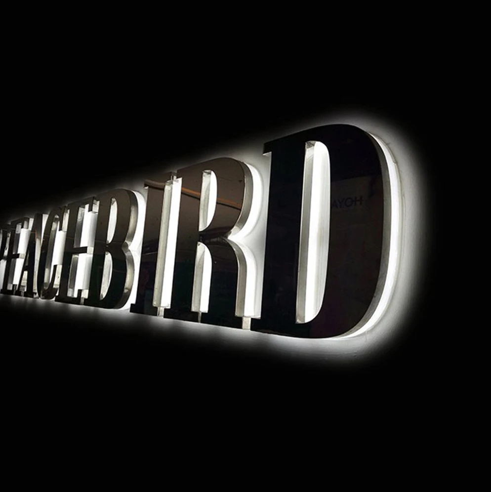 Customized Metal Word Indoor And Outdoor Store Logo Car Paint Retail Channel Letter Sign Company Logo 3D Letters