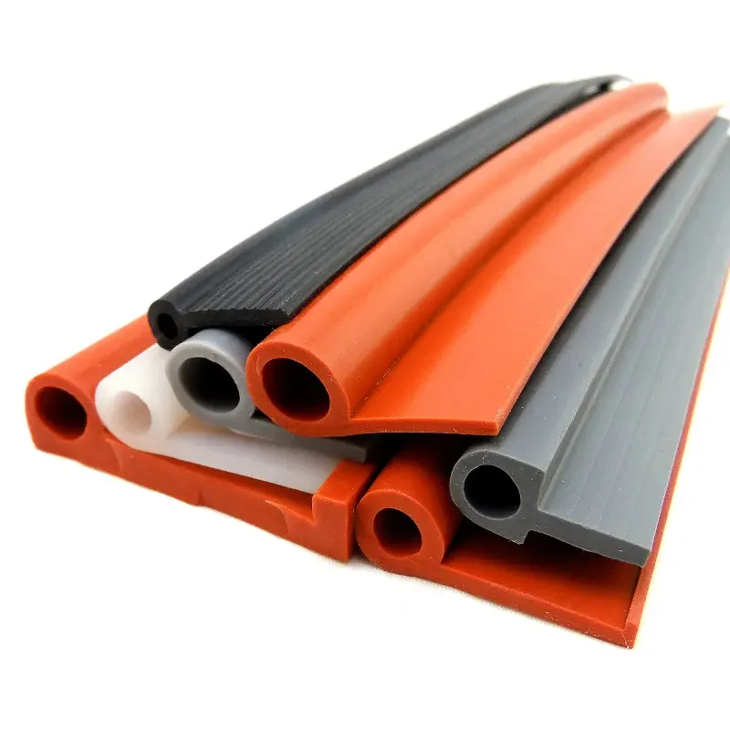 Extruded Customized Flexible P Shaped Silicone Rubber Seal Strip for Oven Door Seal