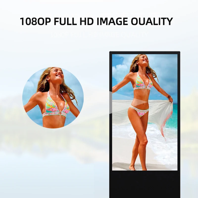 75 inch indoor digital signage vertical touch query all-in-one machine multimedia LCD touch display screen