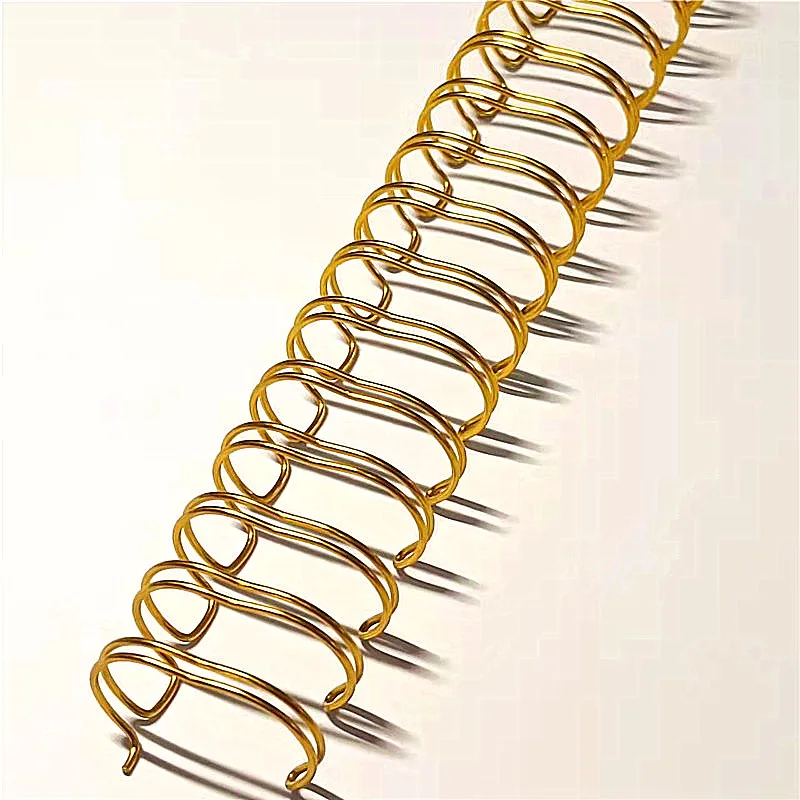 Double Loop Spiral Binding Wire Twin Ring Wire-O For Notebook Binding