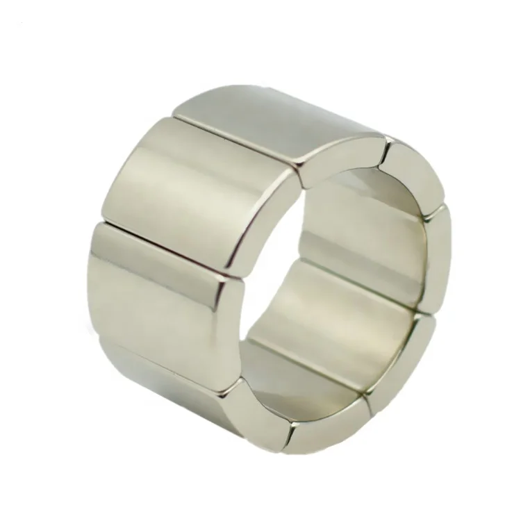 ISO Certificated Factory Customized Rotor Magnet Industrial Arc Segment Motor Neodymium Magnet