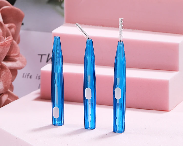 New design High quality flexible wire oral soft brush  interdental brush toothpick