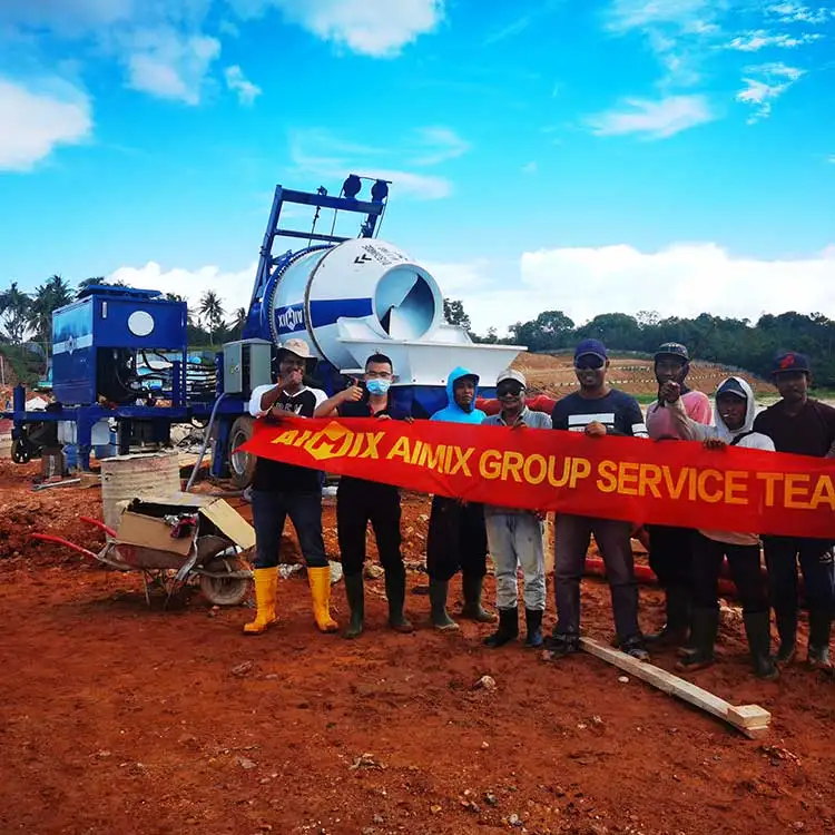 Aimix Diesel 40 m3/h Concrete Mixer With Pump Manufacture