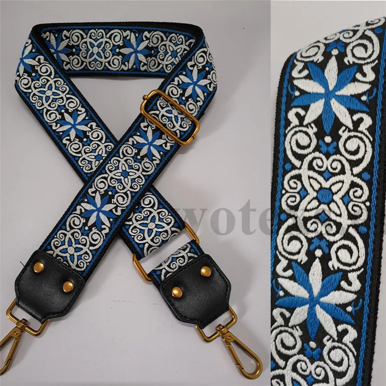 BS002 дизайнерский наплечный ремень холщовый рюкзак с вышивкой Сумка одним длинным наплечным ремнем жаккардовый