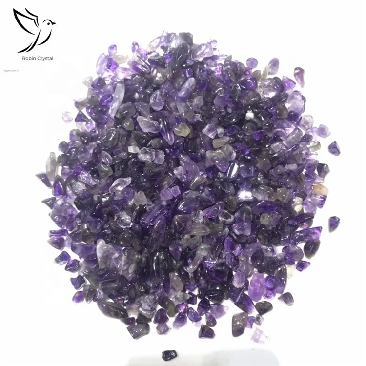 Latest Promotion Price  Natural Rock Amethyst Crystal Beads Gravel Stones