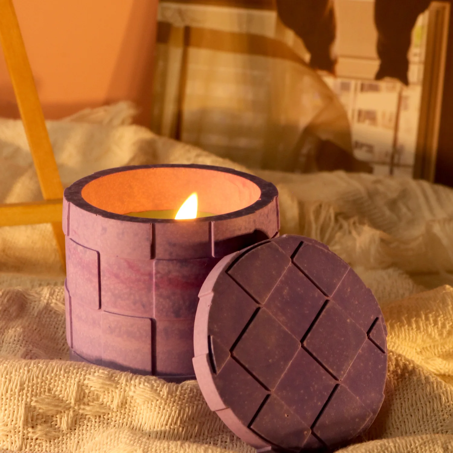 Z043  Flower Pot Mold Concrete Cement Gypsum Resin Epoxy Mold Silicone For Candle Jars Vase