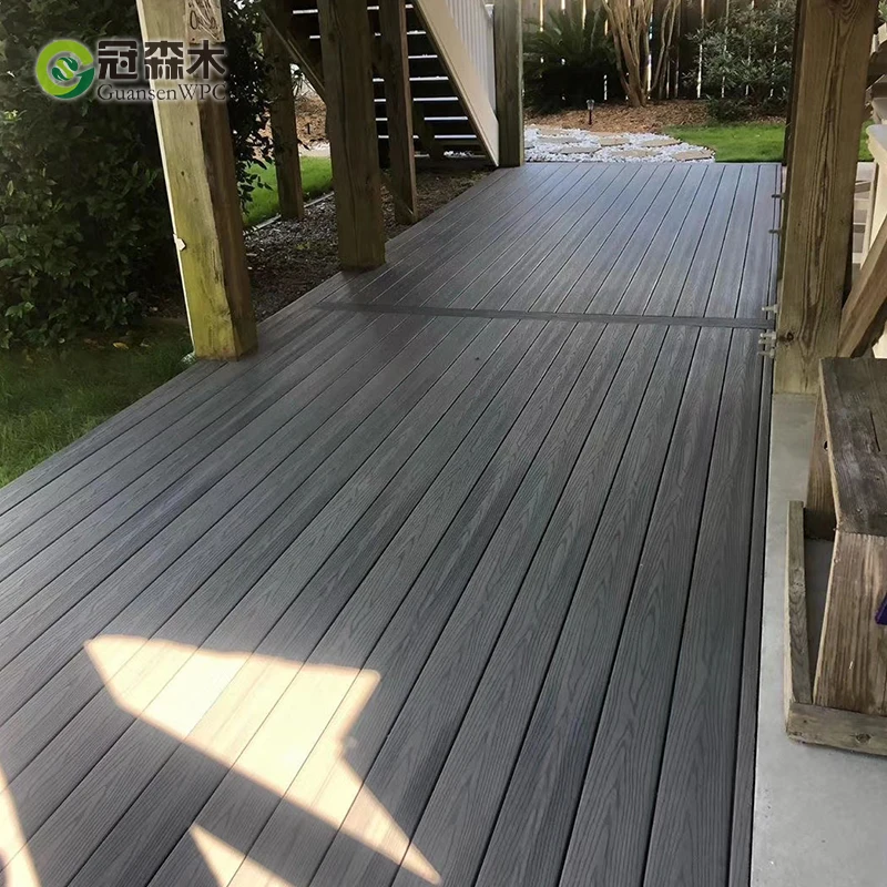 Co Extrusion Wood Plastic Floor WPC Flooring Engineering Wood Decking Outdoor