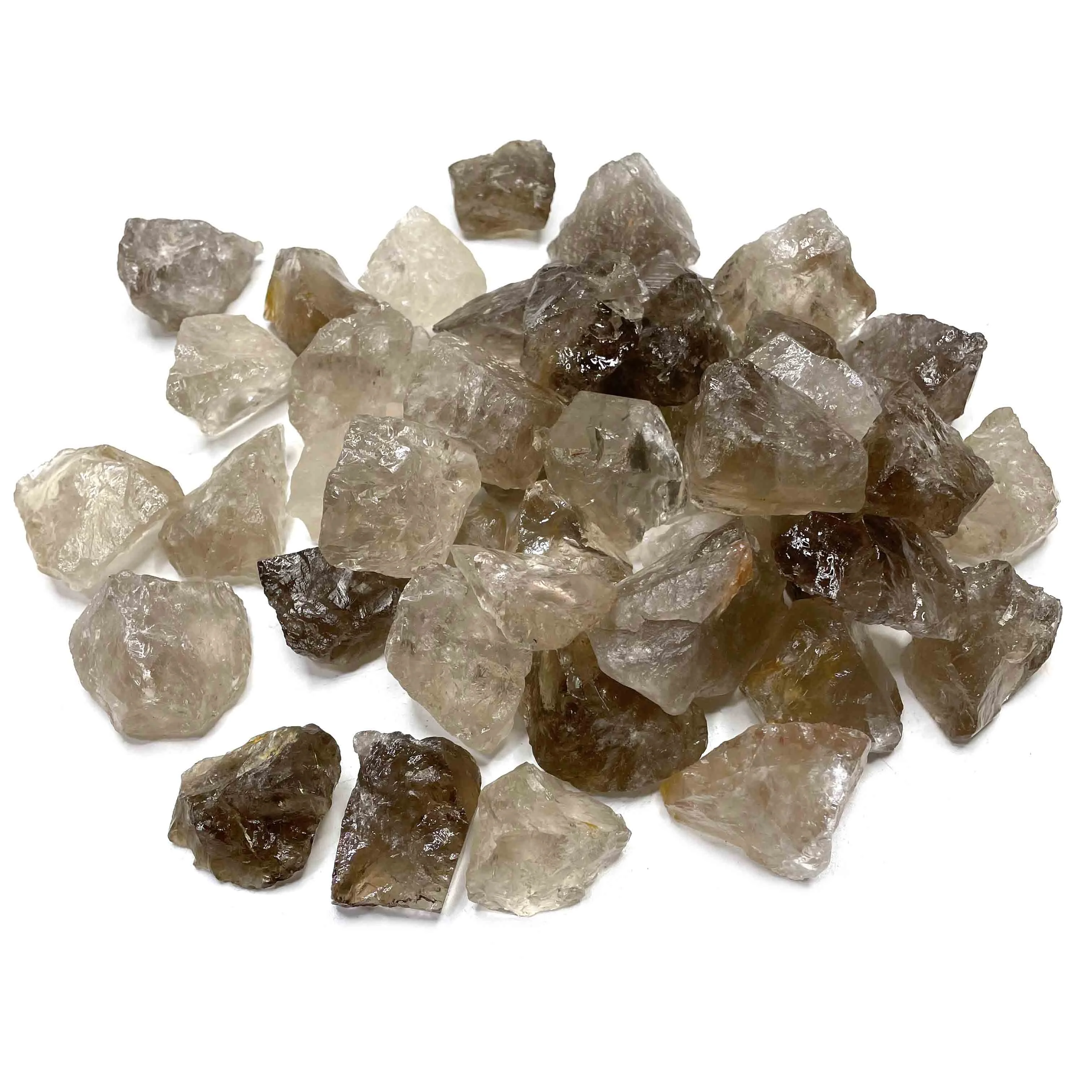 3-5CM Wholesale Spirit Natural Irregular Raw Smoky Quartz Crystal Healing Stones