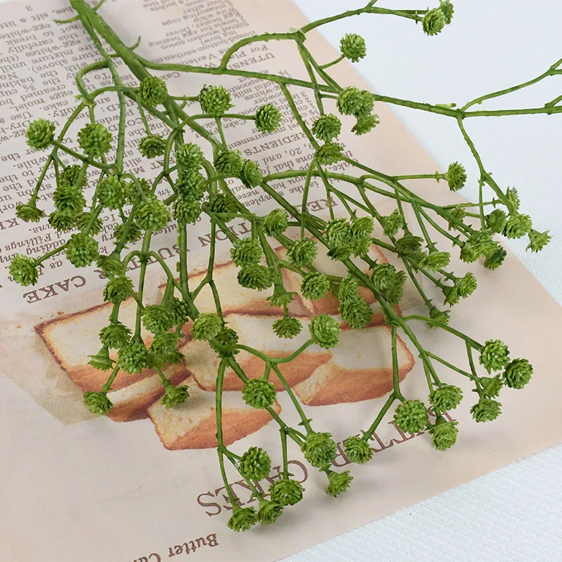 Elegant White Plastic Floral Arrangement Artificial Babys Breath Flowers for Home, Garden, and Wedding Decor Gypsophila Flower