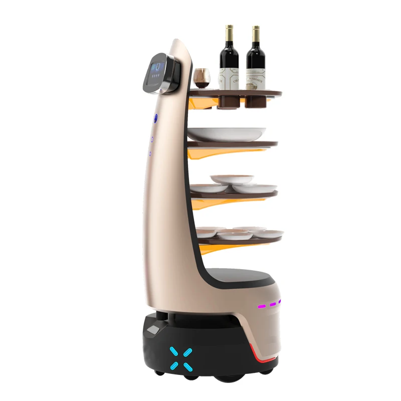 Delivery Robot Company Autonom Charging Restaurant Food Serving Delivery Robots Car For Food Delivery