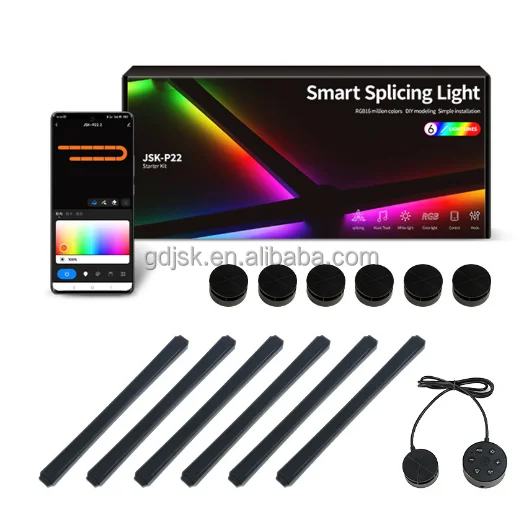 Factory  Custom Modern Style Voice Control Smart Indoor Home Lighting Wall Music Lights Smart Adjustable Lamp