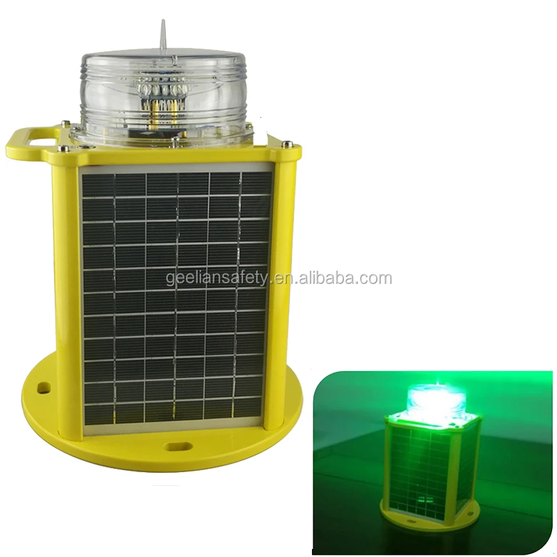 aircraft warning lighting for tower crane/Solar Power low intensity Red fixed LED aviation obstruction lights