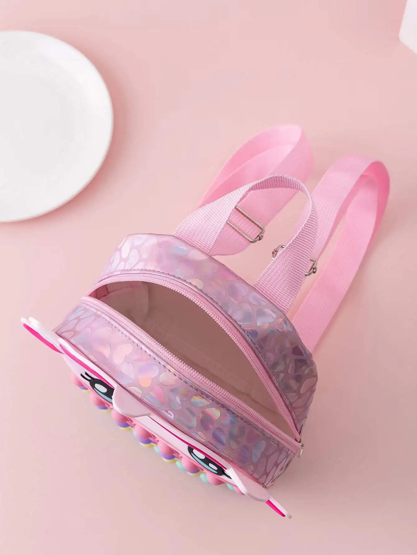 Push Pop Bubble Fidget Toys 2022 Silicone Shoulder Bag Fidget Backpack School Bag For Girls