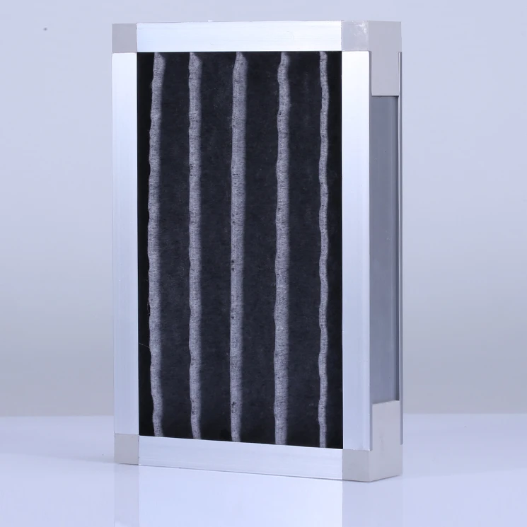 High quality Aluminum Frame Activated Carbon cloth media Molecular Air Filters