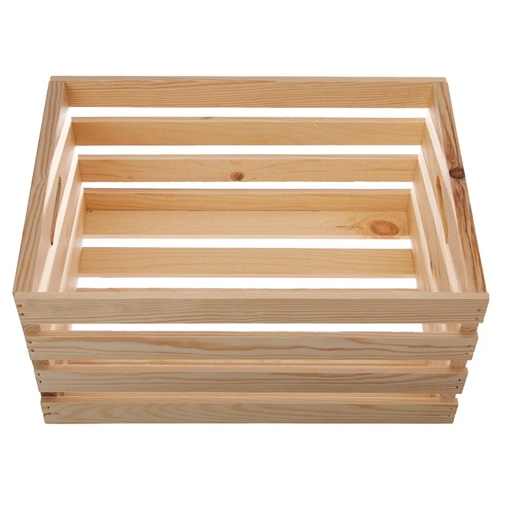 Home Office Storage Vintage Decorative Display Pallet Wood Crate