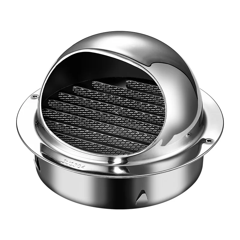 Stainless Steel Air Vent Grille Exhaust Wall Mount Fridge Vent Wall Vent Fan