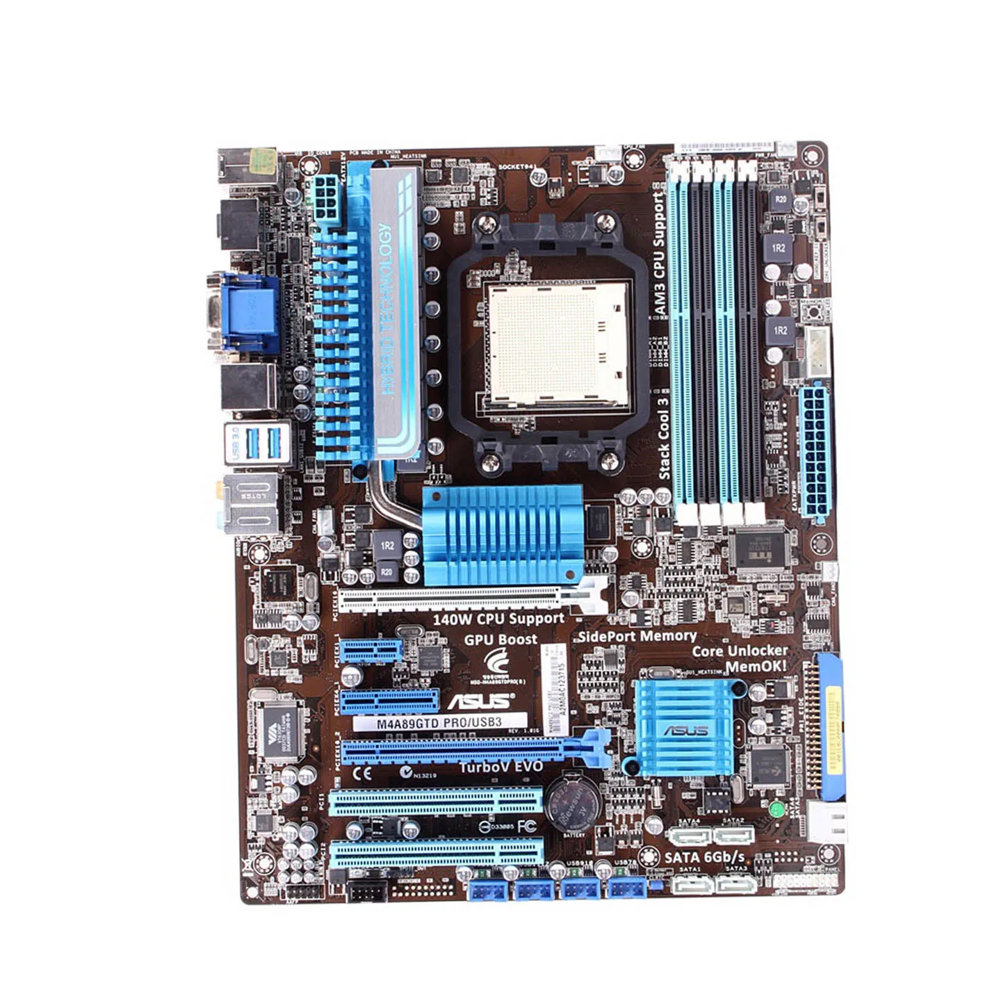 Office computer electronic motherboard For ASUS M4A89GTD PRO USB3 Socket AM3  with AMD 890GX 16GB DDR3