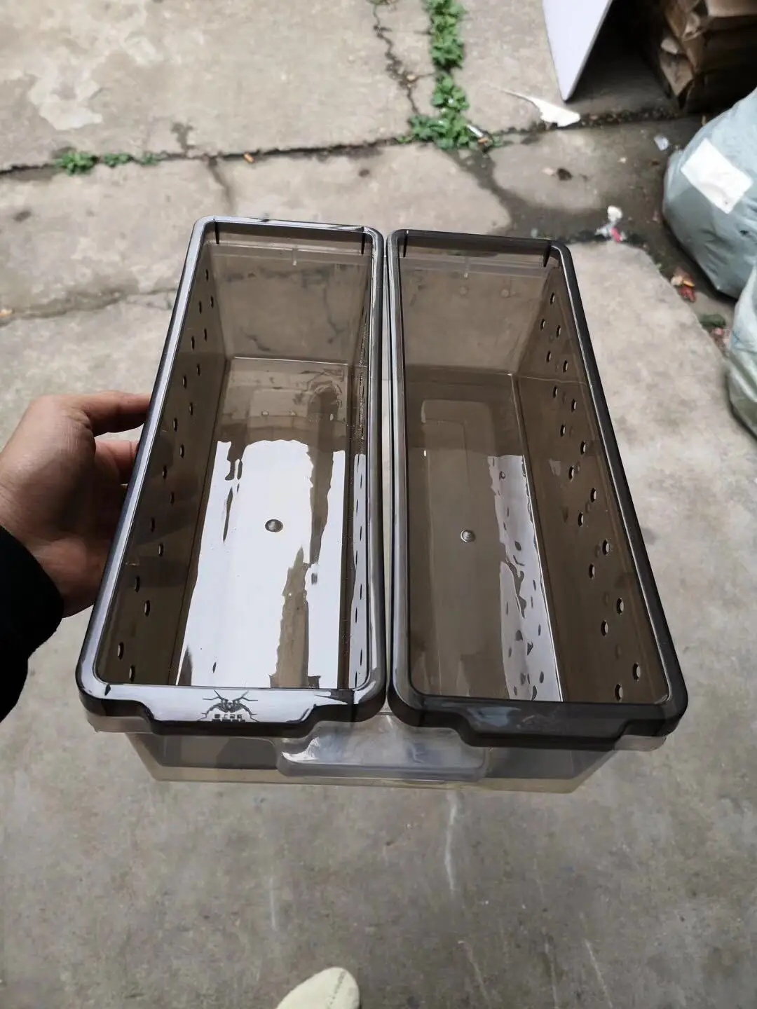 PP reptile box A4 size gecko snake plastic tub reptile breeding feeding box drawer tray