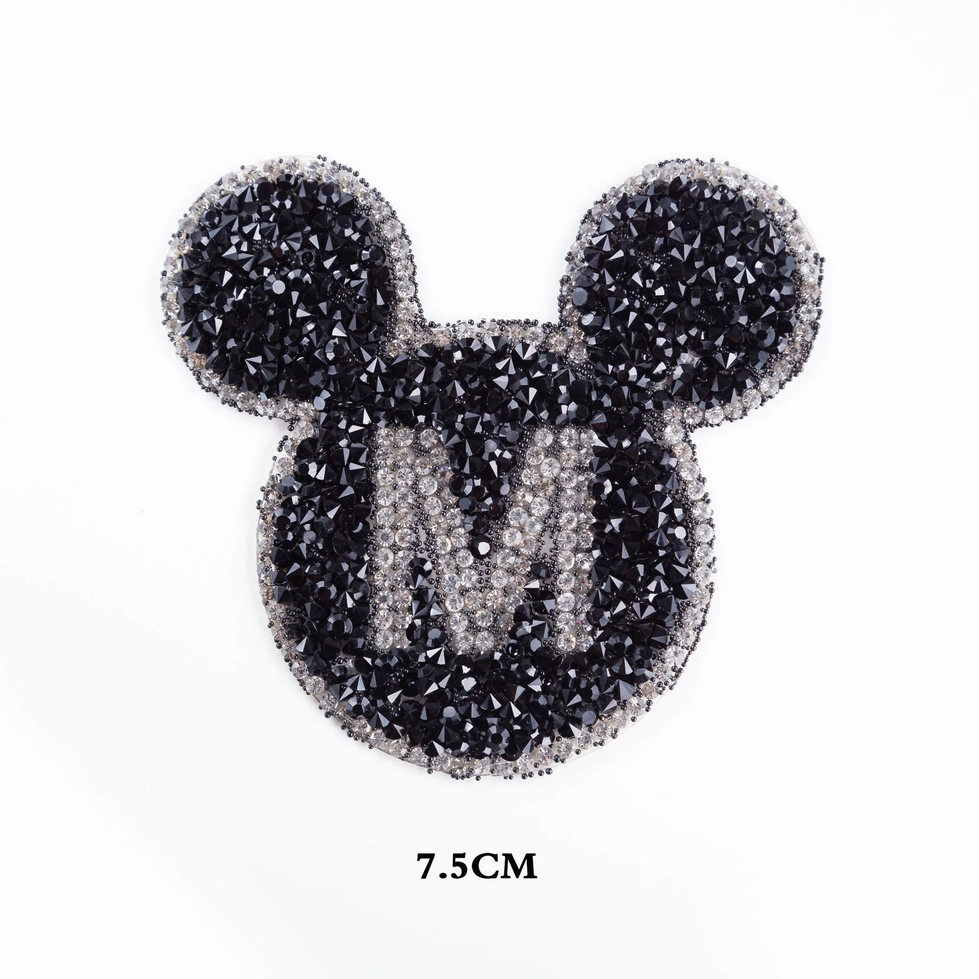 3D Hot Repair Rhinestone Star Applique Iron On Sparkling Rhinestone Beaded Patches Latest Popular Fox Rhinestone Patches