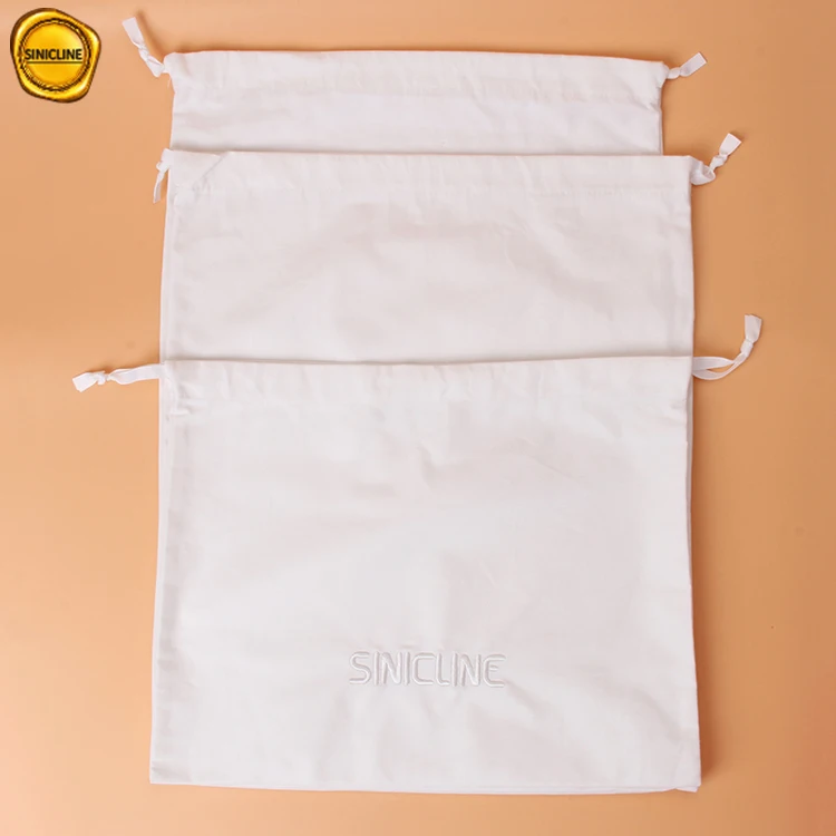 Sinicline custom 6oz. Оптовая продажа хлопковых пылесборников для сумок с вышитым логотипом