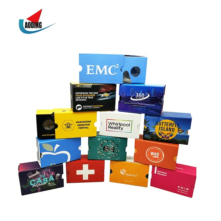 2022 3d Video Glasses Virtual Reality Vr Cardboard 2 Google Cardboard 2.0 Virtual Reality VR paper goggles