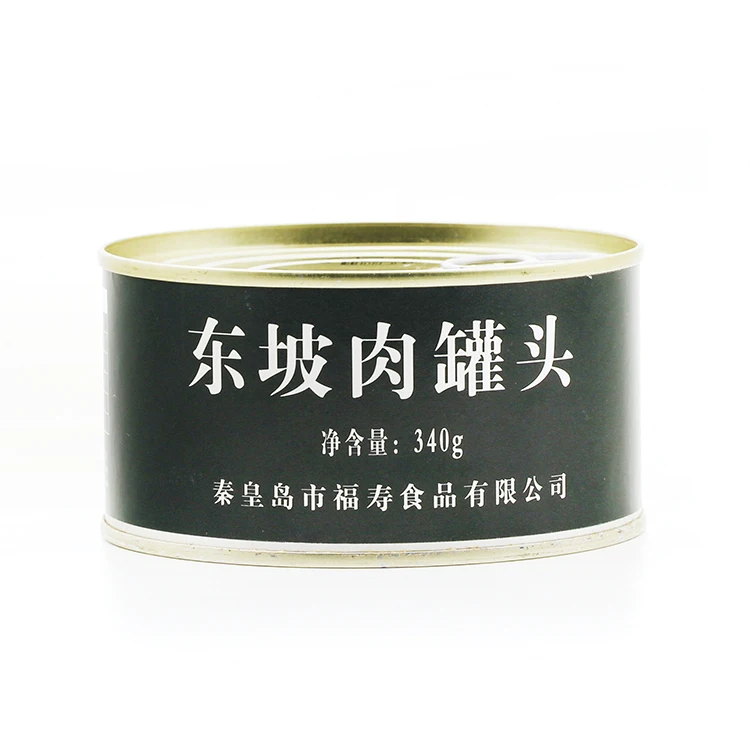 Hot Selling Pure Taste Chinese 340g Dongpo Meat Tin Can Meat Canned Army Food