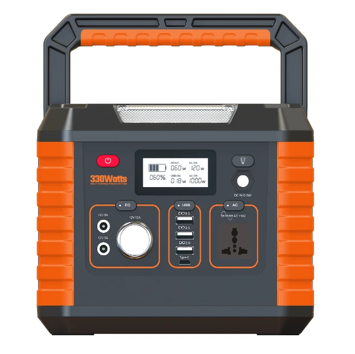 Mini Power Station Pure Sine Wave Inverter DC AC Mobile 300W Solar Power Generator Portable Solar Generator 300W