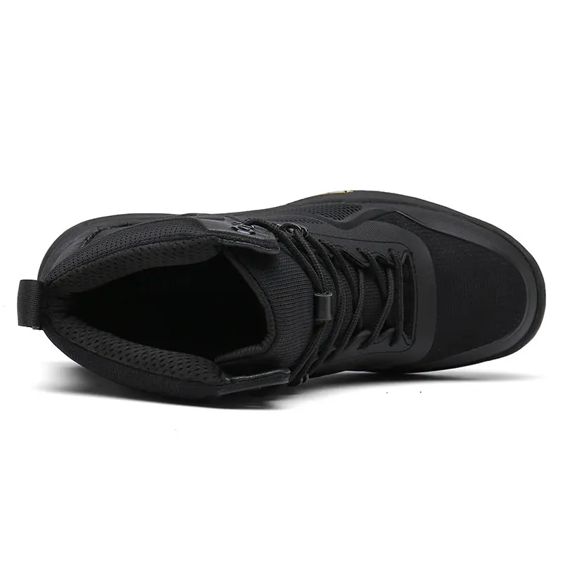 
 Уличные военные ботинки, мужские высокие ботинки большого размера со стальными когтями, уличные ботинки  