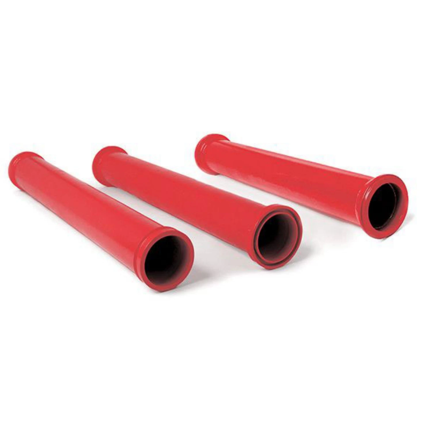 HBT80C Stationary Concrete Pump Reducing Pipes DN175-DN150 With Through Hardfacing Layer , Customized Length & Pipe Ends