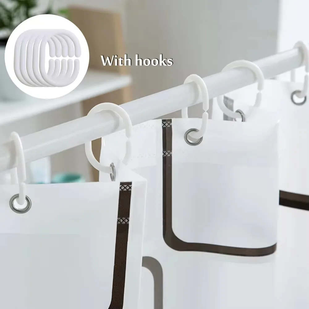 Waterproof Bath Bathroom Mildewproof Peva Shower Curtain Heavy Duty  wall hanging bath curtain  printed curtains